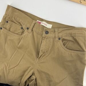 Levi's 511 Slim Fit‎ Boys Khaki Pants Adjustable Waist Size 18 Regular